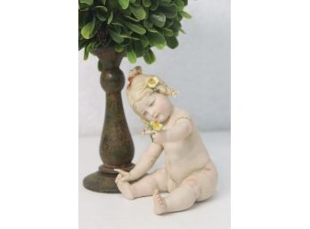G. Calle Works Of Art Flower Child Figurine, Made In Italy