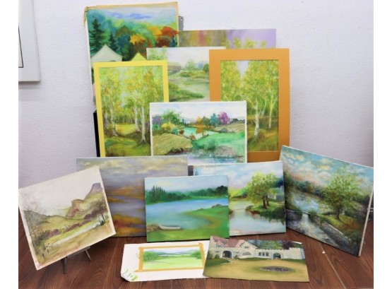 Glorious Lot Of Nature, Water, Forest Landscapes,  Artist: Nancy Berg