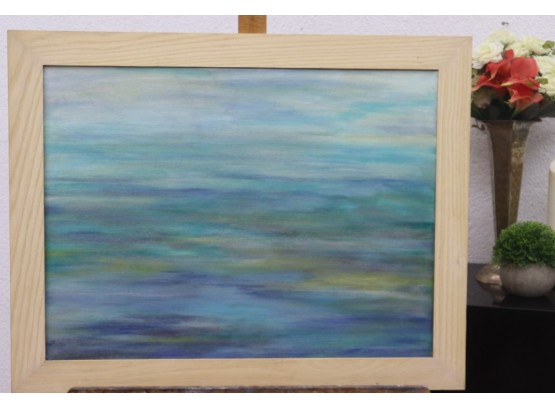 Pastelish Water-Liliesish Framed Canvas,  Artist: Nancy Berg