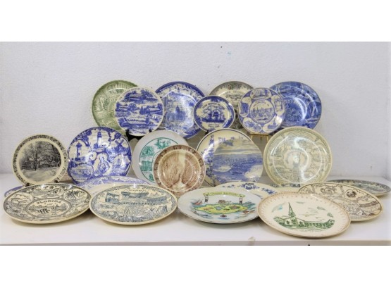 Wide World Of Plates: Array Of Souvenir Ceramic Plates From U.S. States, Cities, Tourist Attractions Etc