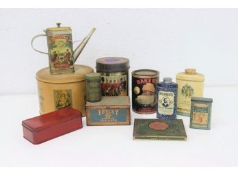 1 Of 3: Group Lot Of Vintage And Decorative Branded Tins And Products Boxes