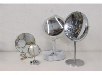 Quartet Of Round Swivel Vanity Mirrors - S, M, L, And XL