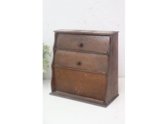Colonial Style Wood Wall/Shelf Tierd Spice Cabinet
