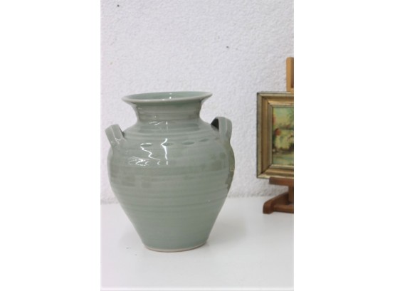 Hand Thrown Stoneware Amphora(ish) Olive Oil Vessel