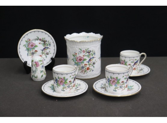 Odd Lot Of English Bone China Pieces: Aynsley Pembroke Reproduction Of 18th Century Design