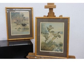 Fabulous FauxBoo Frames, Birds In Flight: Two Vintage Prints By Lynn Bogue Hunt