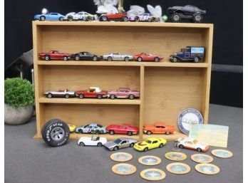 Hot Rods And Baseball Collectible Lot: Matchbox, Hot Wheels, Etc. Diecast Cars And '86 Slurpee Superstar Coins