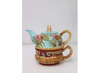 Tea Pot Cup Tracy Porter Tea For One Aqua Marine Style# 1219350