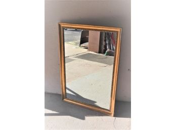 Elegant Gold Painted Egg And Dart Mirror Frame & Mirror    40'H X 28'W