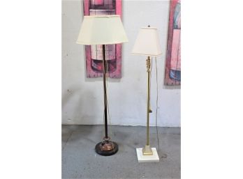 Two Classical Inspired Floor Lamps