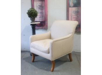 Sophisticated A. Rudon Flare Back Club Chair