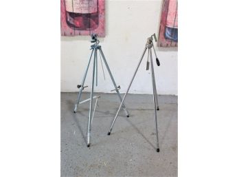Two Vintage Tripods: Albert Specialty Co. And Grumbacher