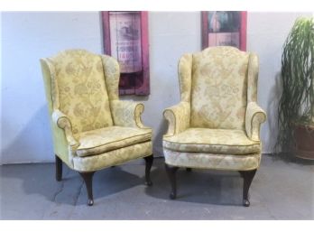Delightful Pair Of Marimont/Wayside Wing Back Chair