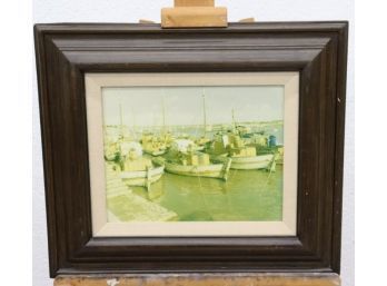 Fishing Boats Inner Harbor Framed Artwork