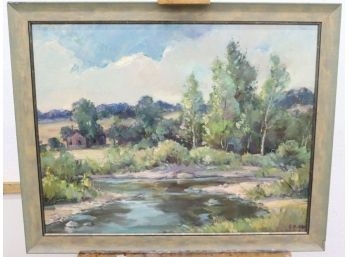 Framed Watercolor. Signed Lower Right