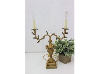 Marvelous Trophy Vase To Dual Branch Candlestick Bulb Candelabra