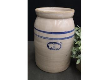 Vintage Marshall Texas Pottery Co. Three Gallon Stoneware Crock