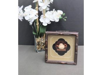 Darling Miniature Tea Pot Shadowbox With Faux-boo Frame