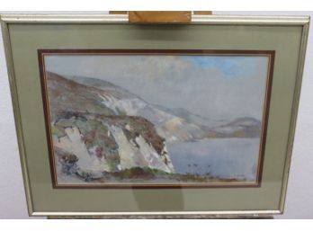 Stunning Original Pastel By Leslie F. Belton, Signed By Artist And Dated 1972