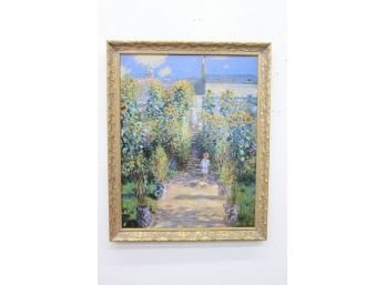 Decorative -Claude Monet 'the Artist's Garden At Vetheuil' Artwork