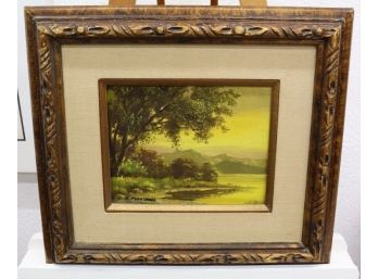 Original Oil On Canvas B. Marshall Landscape, Signed And Framed