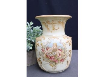 Romanesque Raphael-inspired Botanical Urn Vase