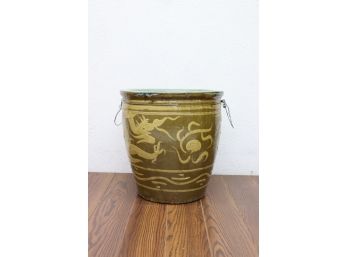 Large Vintage Asian Egg Pot.