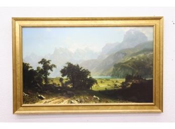 Decorative Print -Albert Bierstadt 'Lake Lucerne'