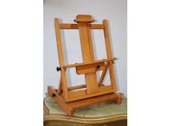 Adjustable Folding Oak Tabletop Easel