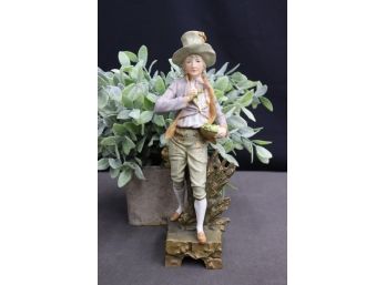 Antique Ernst Wahliss Depose Turn Wein Figural Porcelain Statue