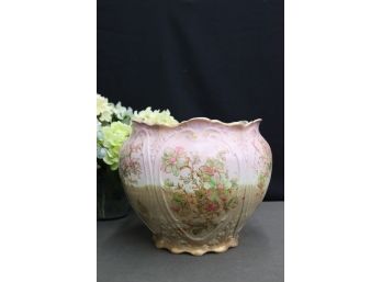 Antique Pink To Cream Ombre Jardiniere - Maddock's Lamberton Works/Royal Porcelain  (Hairline Crack)