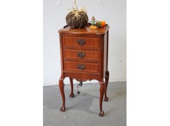 1940s Stewart Warner 9001-D Radio Cabinet,  Mahogany False Front Ball And Claw Feet