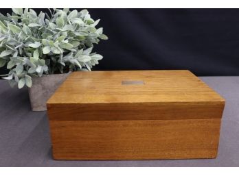 Vintage Walnut Cigar Humidor By Decatur Industries