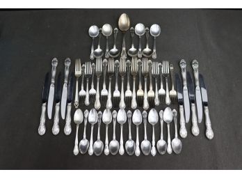 Group Lot Of Vintage Stainless Steel Flatware (pattern And Maker Unknown)