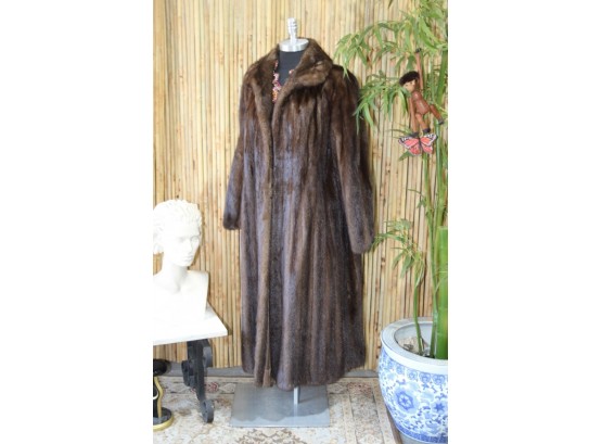 Vintage  Full Length La Salle Fur Coat-Size M/L