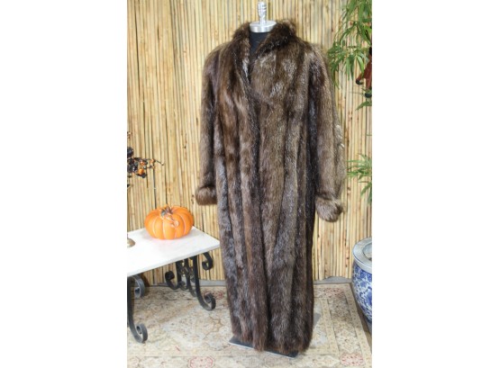 Long  Length Fur Coat -Used