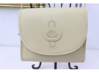 Cream Original Etienne Aigner Handcrafted Leather-crossbody Bag