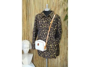 A Sweet Leopard Print Bottom Down Jacket -New ( Never Used )