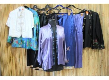Ethnic Asian Leisure Wear: Kebaya Tops, Kimono Jackets, Silk Skirts And Pants