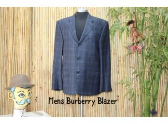 Med Size Men's Burberry Blue Blazer