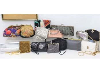 Delicious Group Lot Of Bling And Grandmother Chic Evening Bags And Purses
