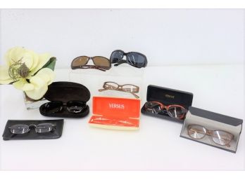 Group Lot Of Eyeglass Frames - Readers, Sun Glasses, Vision Correction Lenses