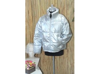 Silver Padded Jacket -New (never Used)