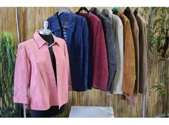 Group Lot Of Suede Jackets -NEW-(never Used )