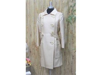 Eight Button Double Breasted Trench Jacket