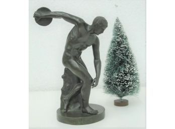 Bronze Discobolo   Statue Of A Disk  Thrower. Not Signed