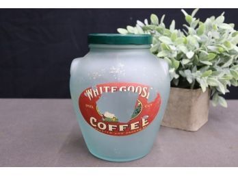 Vintage Glass Coffee Jar