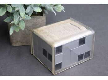 Vintage Le Pentac Geometric Cube Puzzle (soma Cube Style French Game)