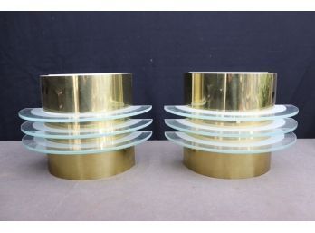 Pair Or Art Deco Wall Lights