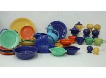 Large Group Of Fiesta Ware. Some Vintage Some Newer